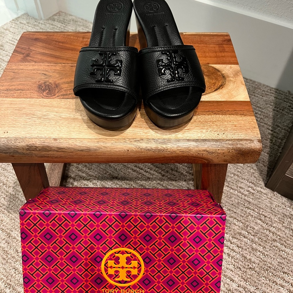 Tory Burch Black Women's Slide Sandals